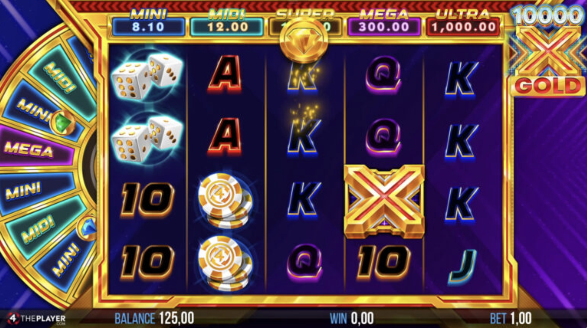 10000 X GOLD